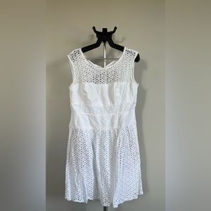 BCBG ELVITA DRESS WHITE SIZE 10